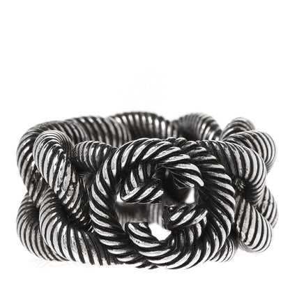 Gucci Sterling Silver Interlocking G Chain Ring 60 9 1 of 5