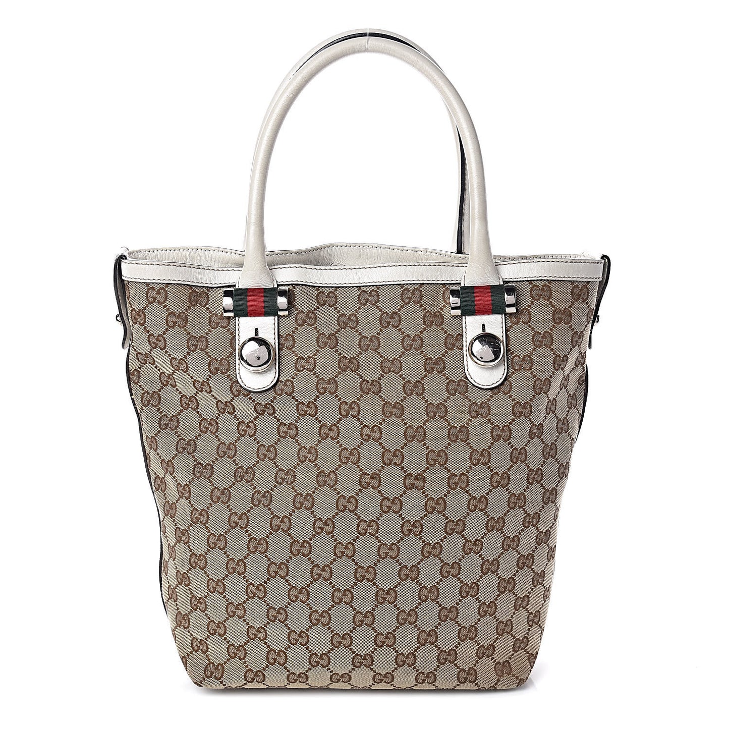 GG Monogram Medium Match Ball Tote Off White