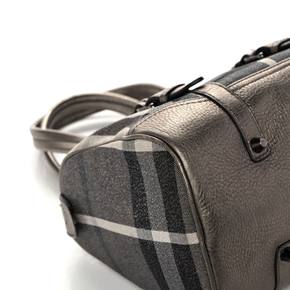 Burberry Metallic Shimmer Check Medium Alchester Bowling Bag 8 of 12