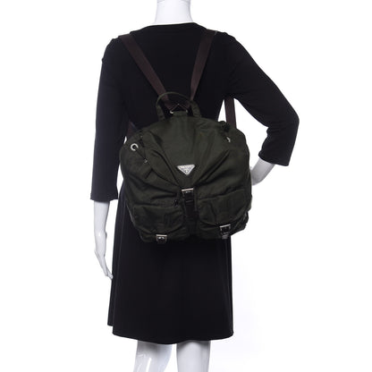 Prada Nylon Vela Large Backpack Ebano 2 of 10