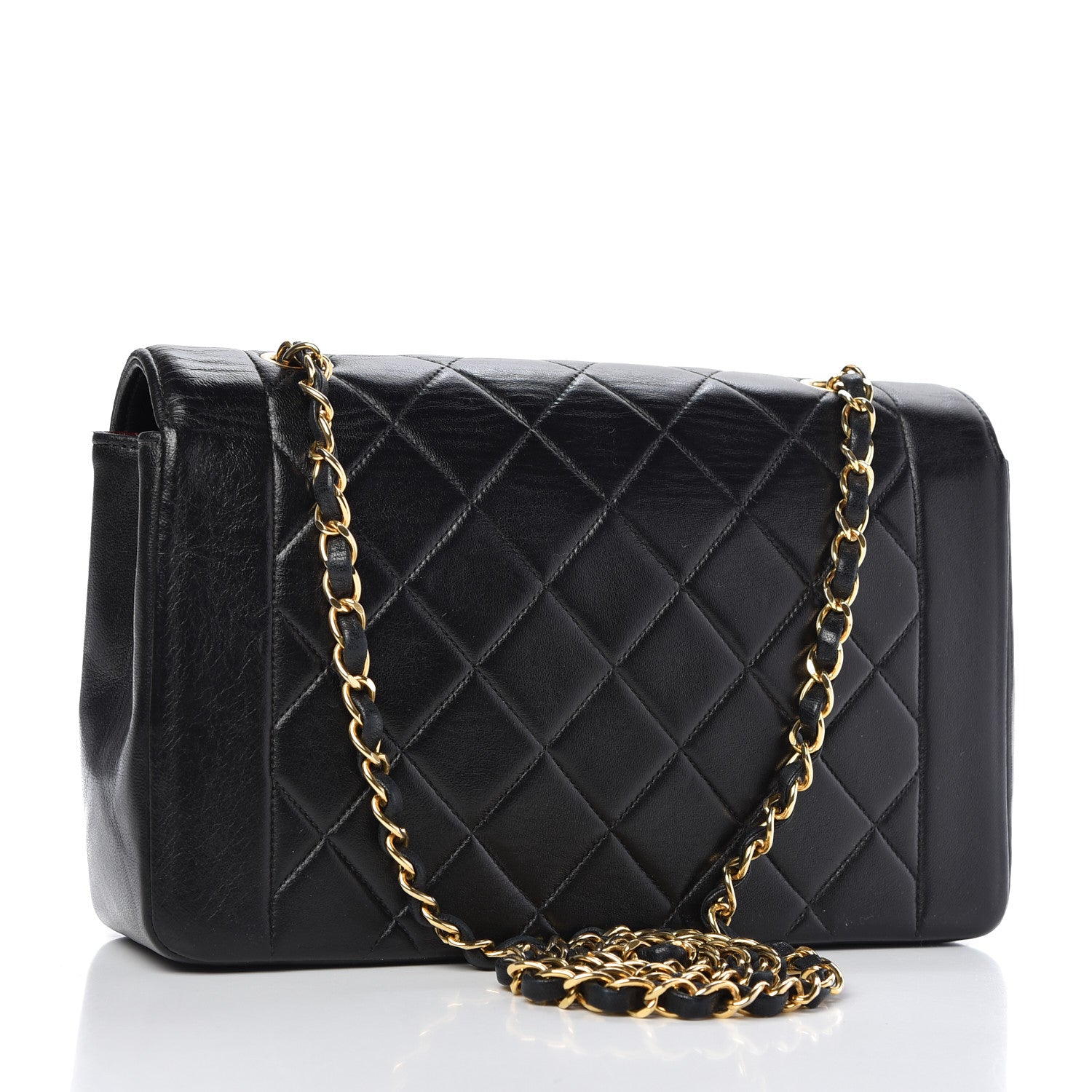 Chanel Lambskin Quilted Medium Single Flap Black 3 of 11