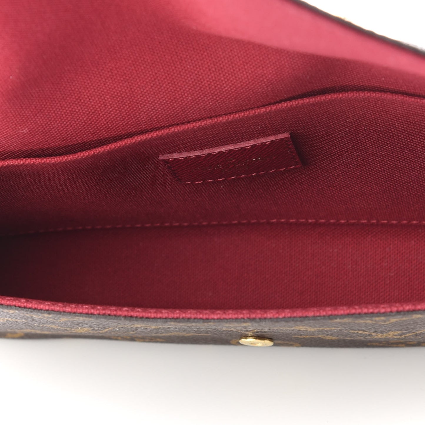 Monogram Pochette Felicie Chain Wallet Fuchsia