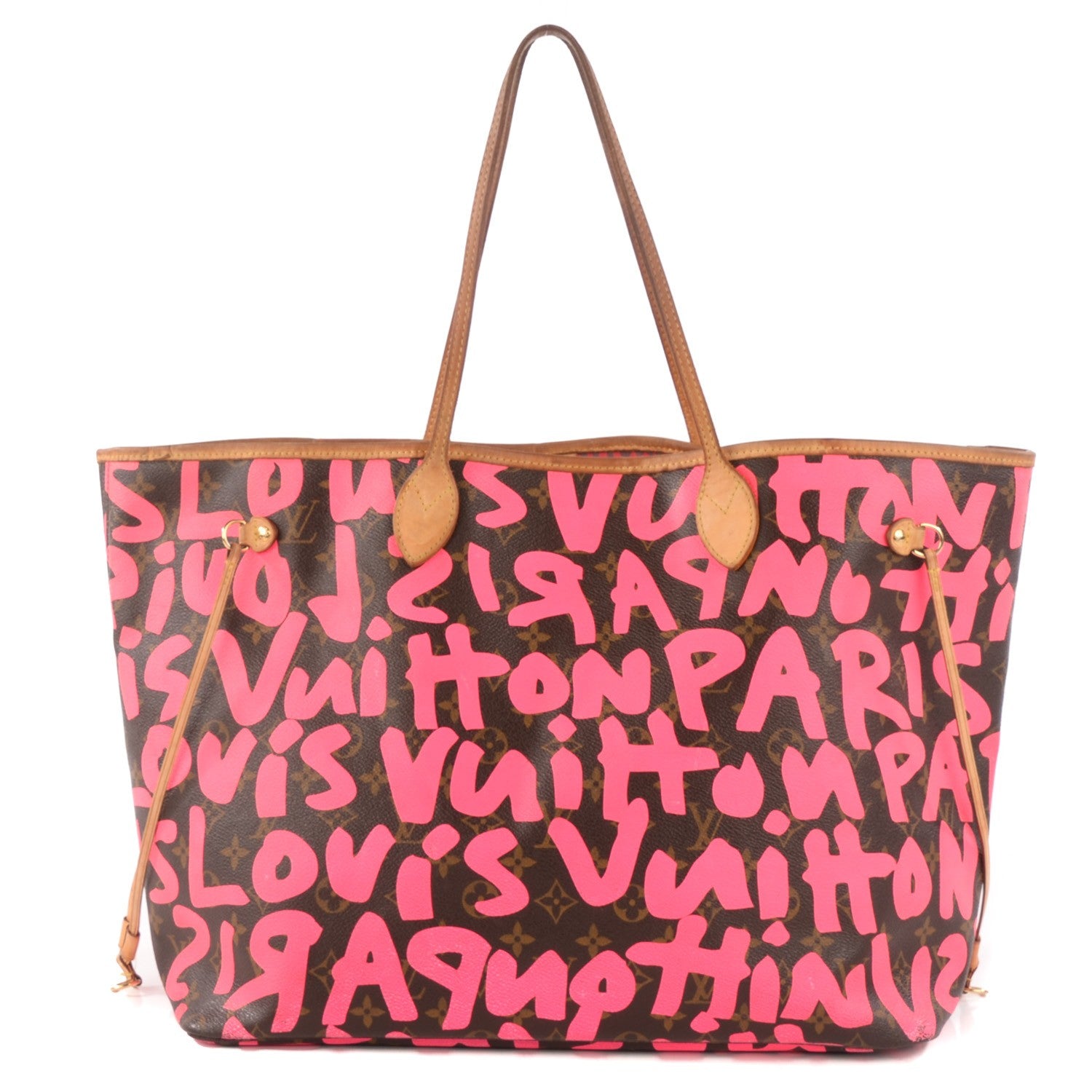 Louis Vuitton Monogram Graffiti Neverfull GM Fuchsia 1 of 7