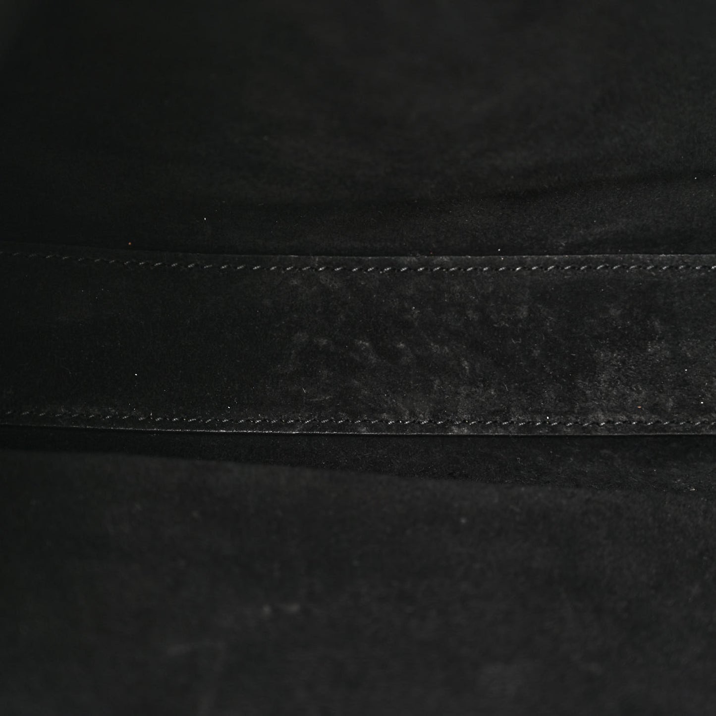 Smooth Calfskin Suede Medium Reversible Monogram Kate Satchel Black