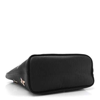 Louis Vuitton Empreinte Monogram Giant Neverfull MM Black Beige 5 of 10