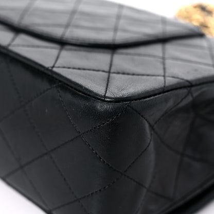 Chanel Lambskin Quilted Medium Double Flap Black 11 of 21