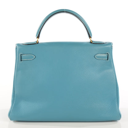 Hermes Taurillon Clemence Kelly Retourne 32 Blue Jean 5 of 20
