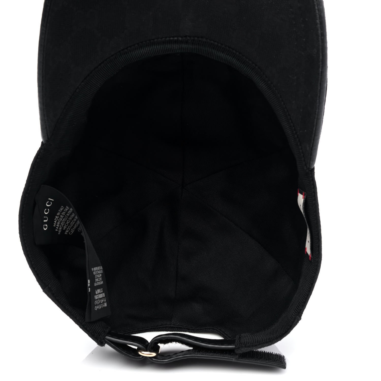 Gucci Monogram Web Baseball Hat M Black 4 of 6