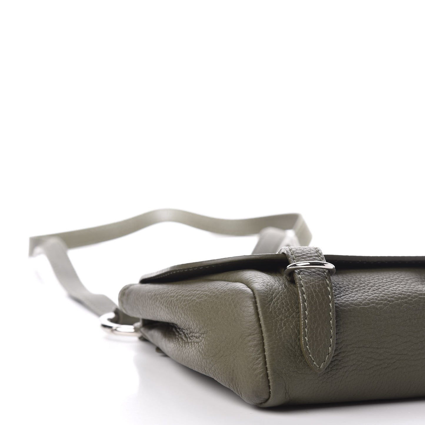 Soft Grain Calfskin Baby Bridle Saddle Bag Green