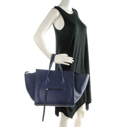 Celine Supple Calfskin Medium Phantom Luggage Indigo 2 of 9