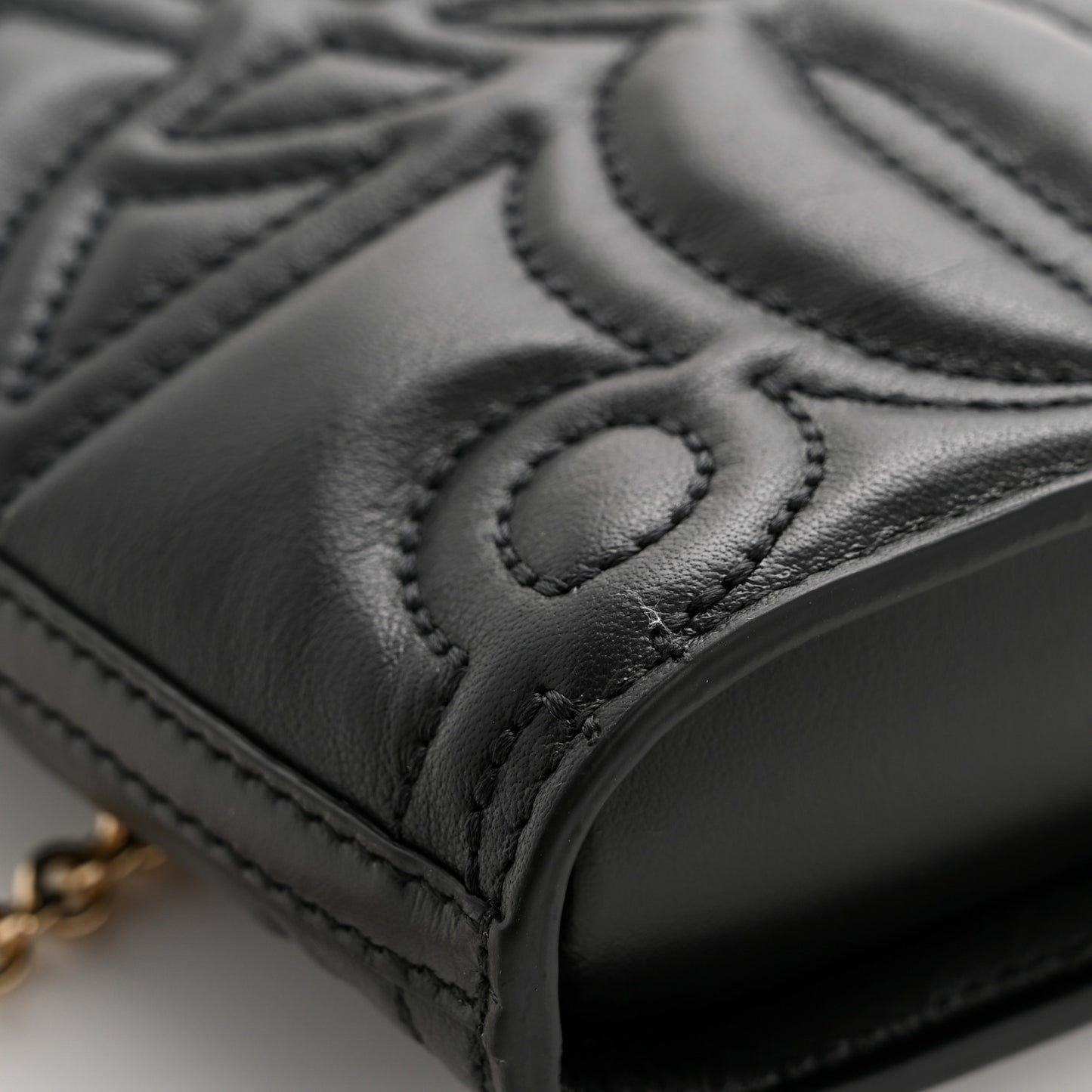 Calfskin Mini The Bow Bag Black