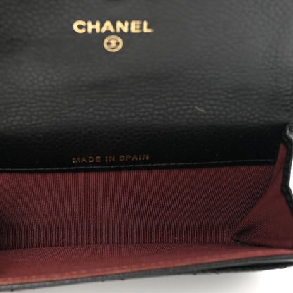 Chanel Caviar Quilted Flap Card Holder Black 5 of 11
