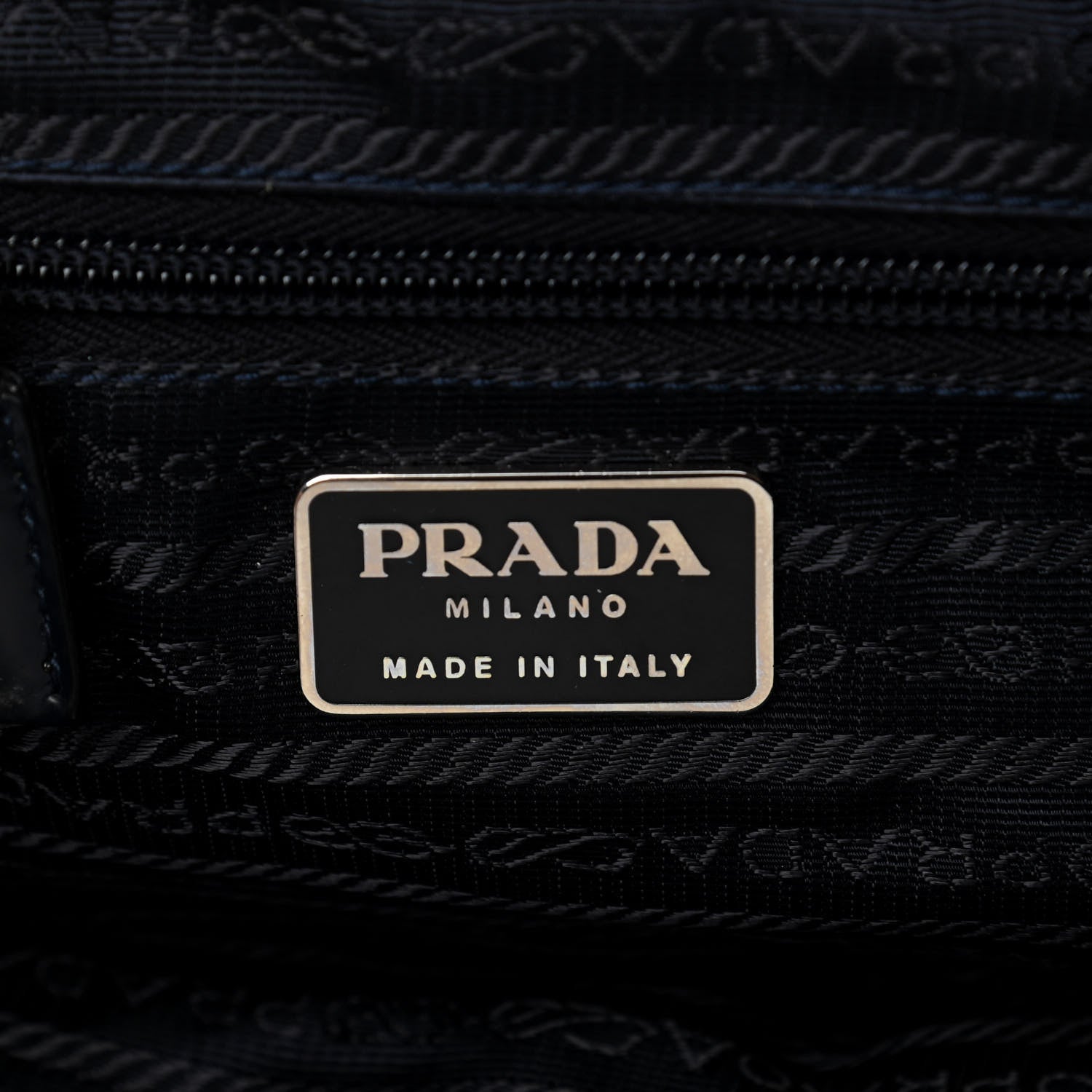 Prada Tessuto Nylon Saffiano Medium Backpack Blue 5 of 11