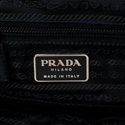 Prada Tessuto Nylon Saffiano Medium Backpack Blue 5 of 11