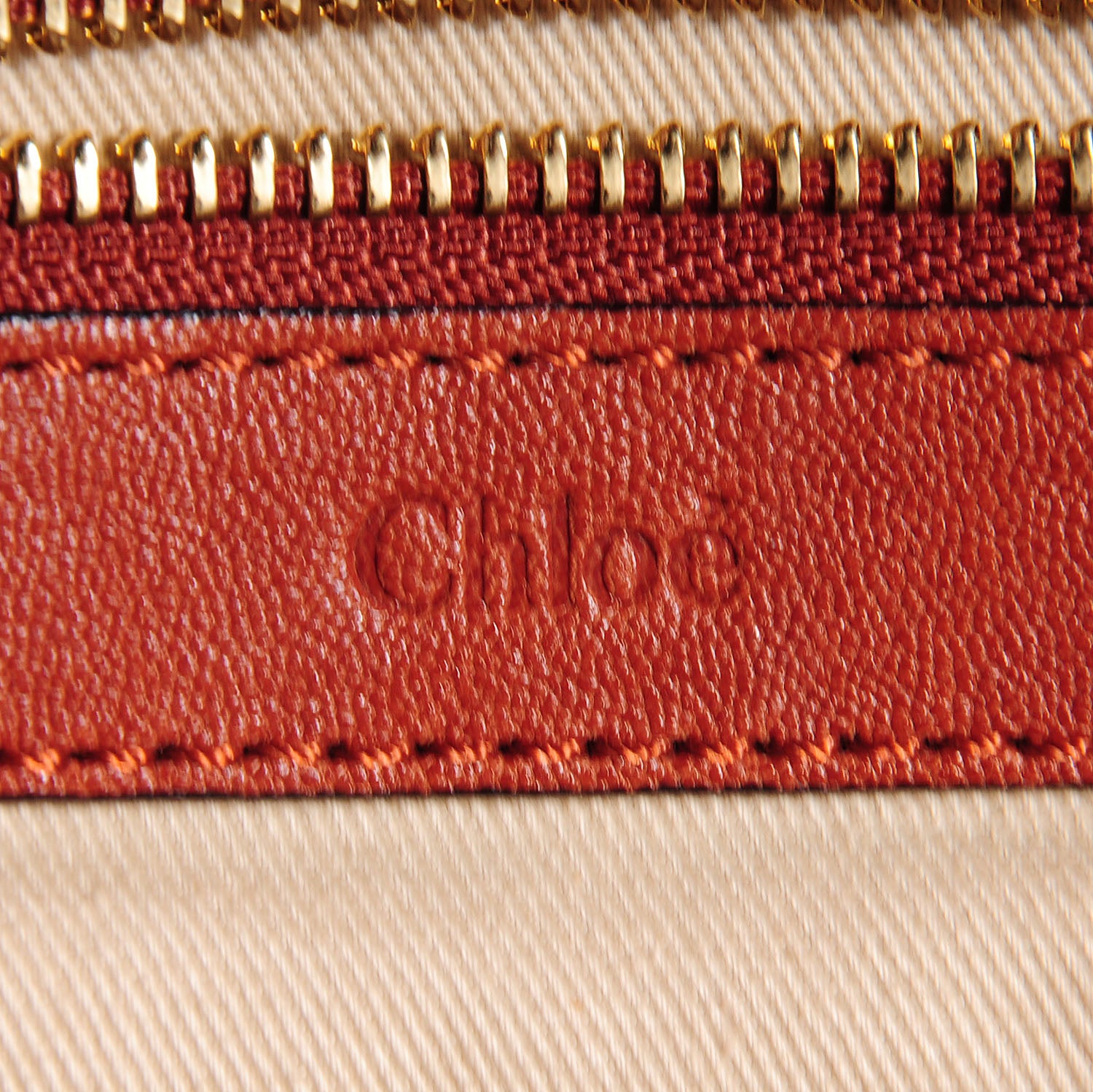 Chloe Calfskin Medium Ethel Satchel Red Blush 10 of 14