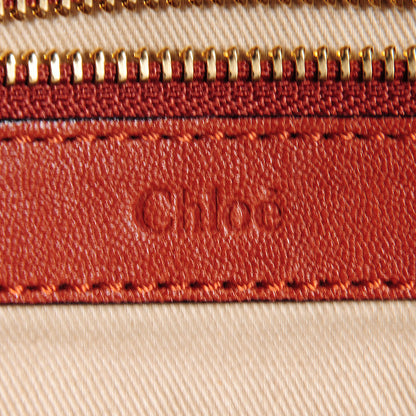Chloe Calfskin Medium Ethel Satchel Red Blush 10 of 14