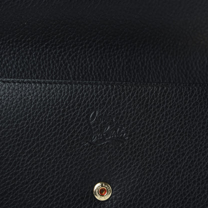 Christian Louboutin Calfskin Beaded Loubiclutch Star Chain Wallet Black 8 of 9