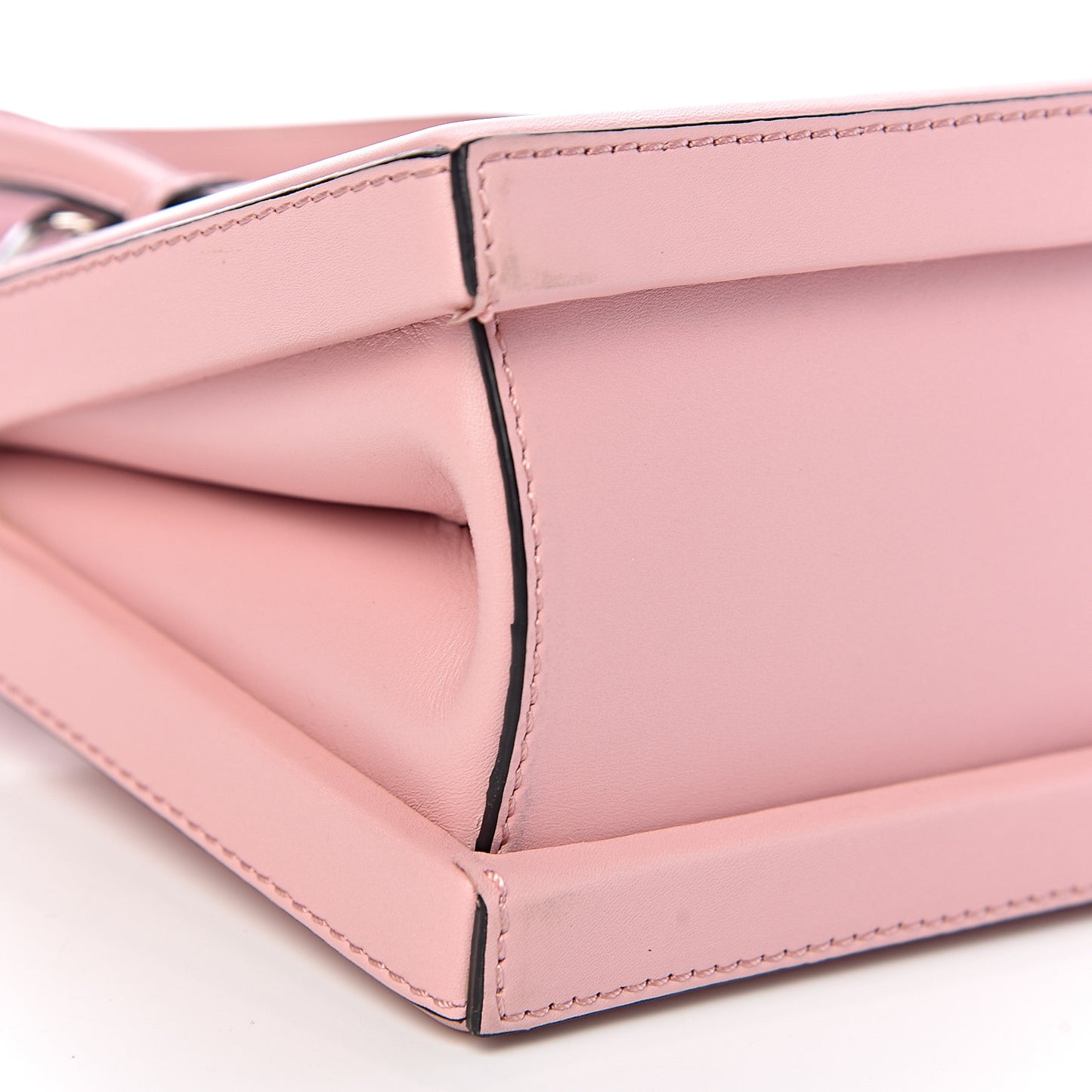 Calfskin Small Postal Bag Pastel Pink