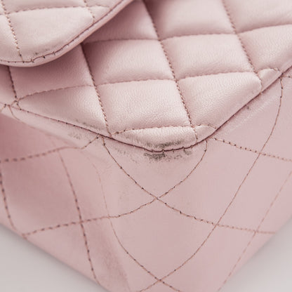 Chanel Lambskin Quilted Medium Double Flap Light Pink 8 of 12