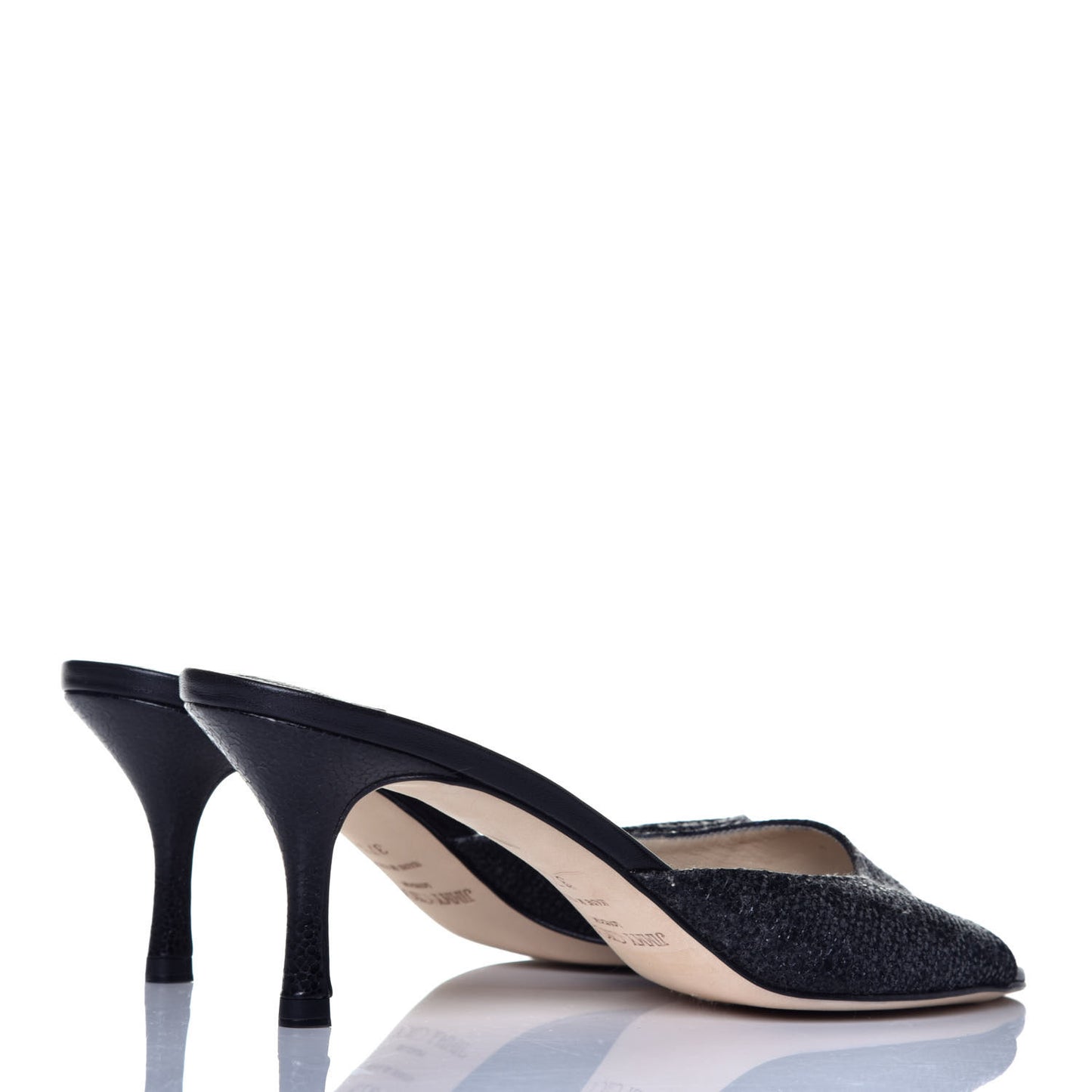 Glitter Mule Pumps 37.5 Black