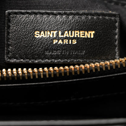 Saint Laurent Calfskin Y Quilted Monogram Medium Loulou Chain Satchel Black 7 of 15