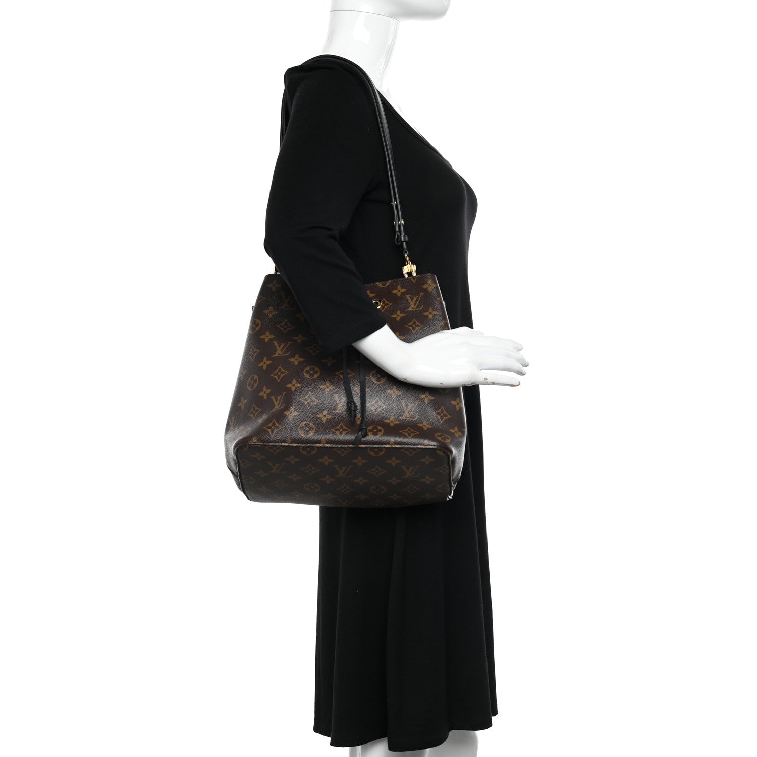 Louis Vuitton Monogram Neonoe MM Black 2 of 9