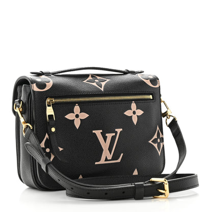 Louis Vuitton Empreinte Monogram Giant Pochette Metis Black Beige 3 of 9