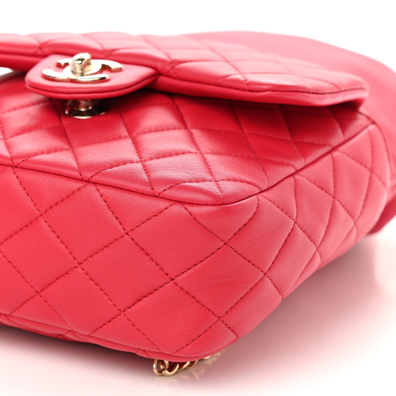 Chanel Lambskin Quilted Small In Seoul Backpack Red 9 of 9