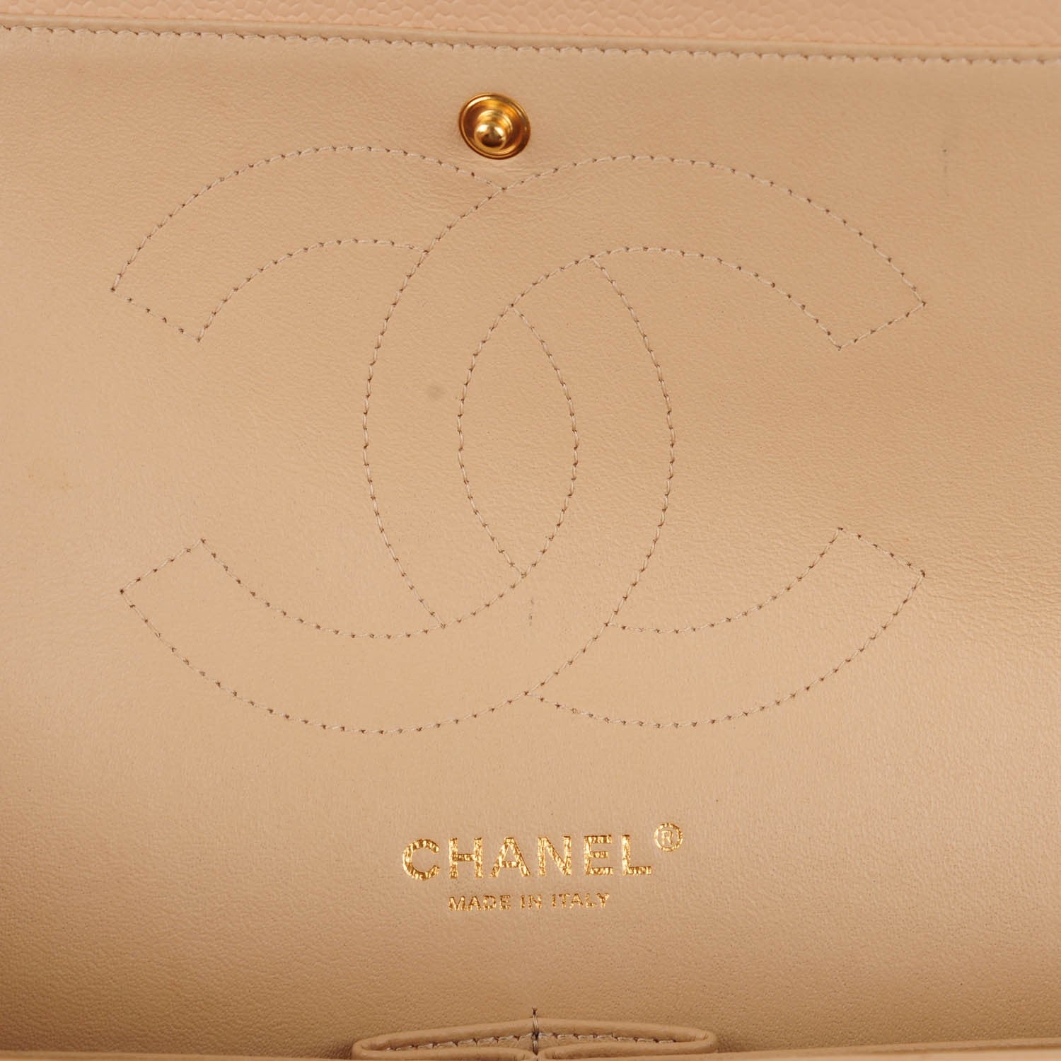 Chanel Caviar Quilted Jumbo Double Flap Beige Clair 7 of 8