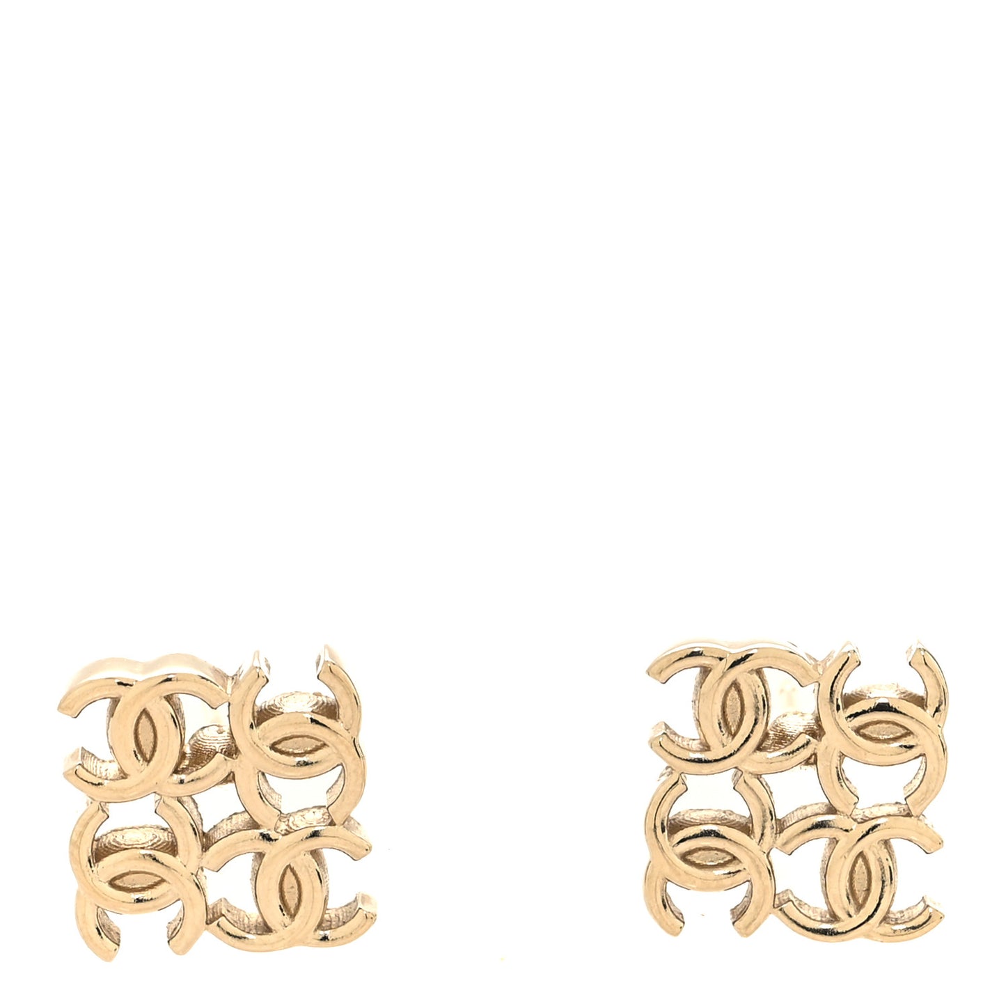 CC Logo Stud Earrings Gold