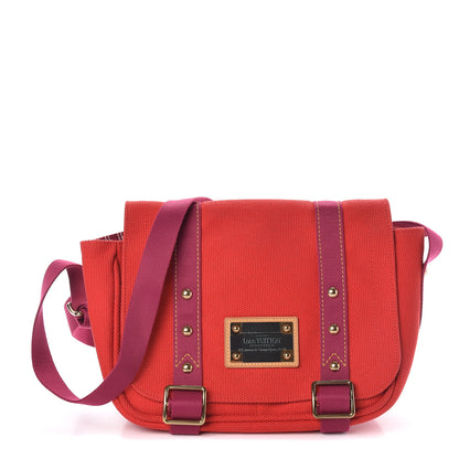 Louis Vuitton Antigua Besace PM Messenger Red 1 of 9