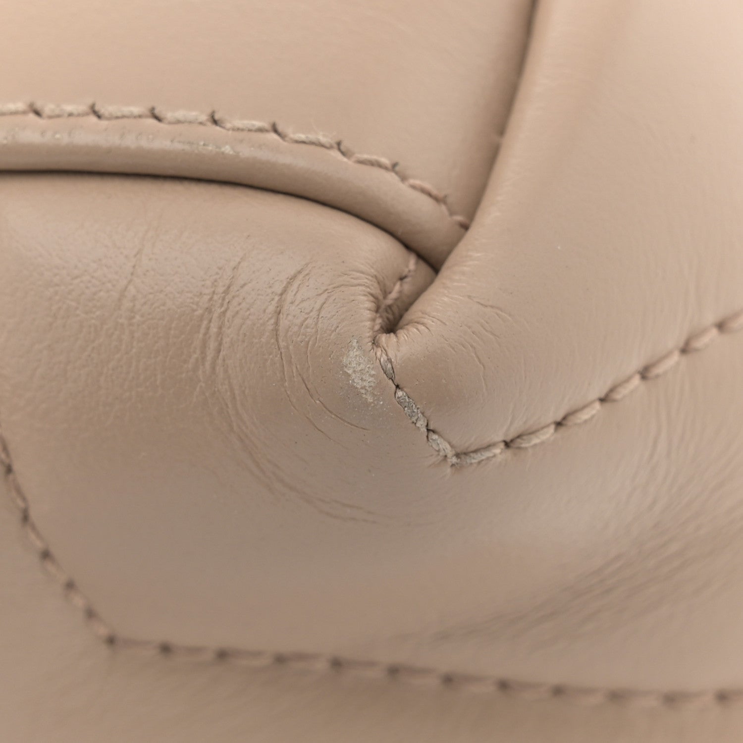 Saint Laurent Calfskin Y Quilted Monogram Small Loulou Chain Satchel Dark Beige 12 of 14