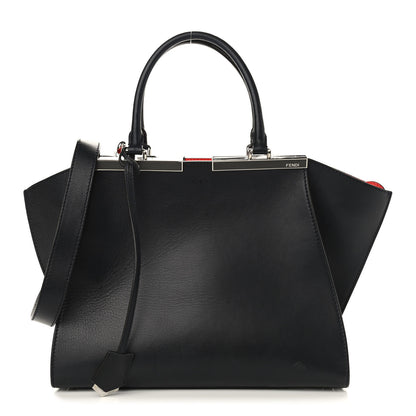Fendi Vitello Dolce Marmol Shiny Nappa Petite 3Jours Tote Blue Notte 1 of 23