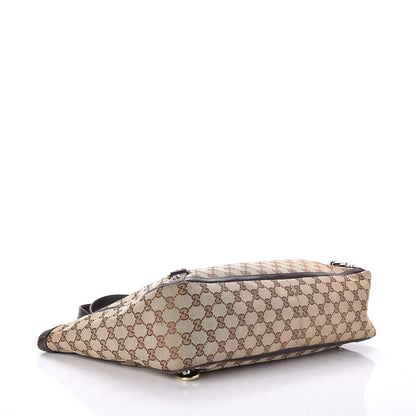 Gucci Monogram Large Abbey Tote Dark Brown 4 of 13