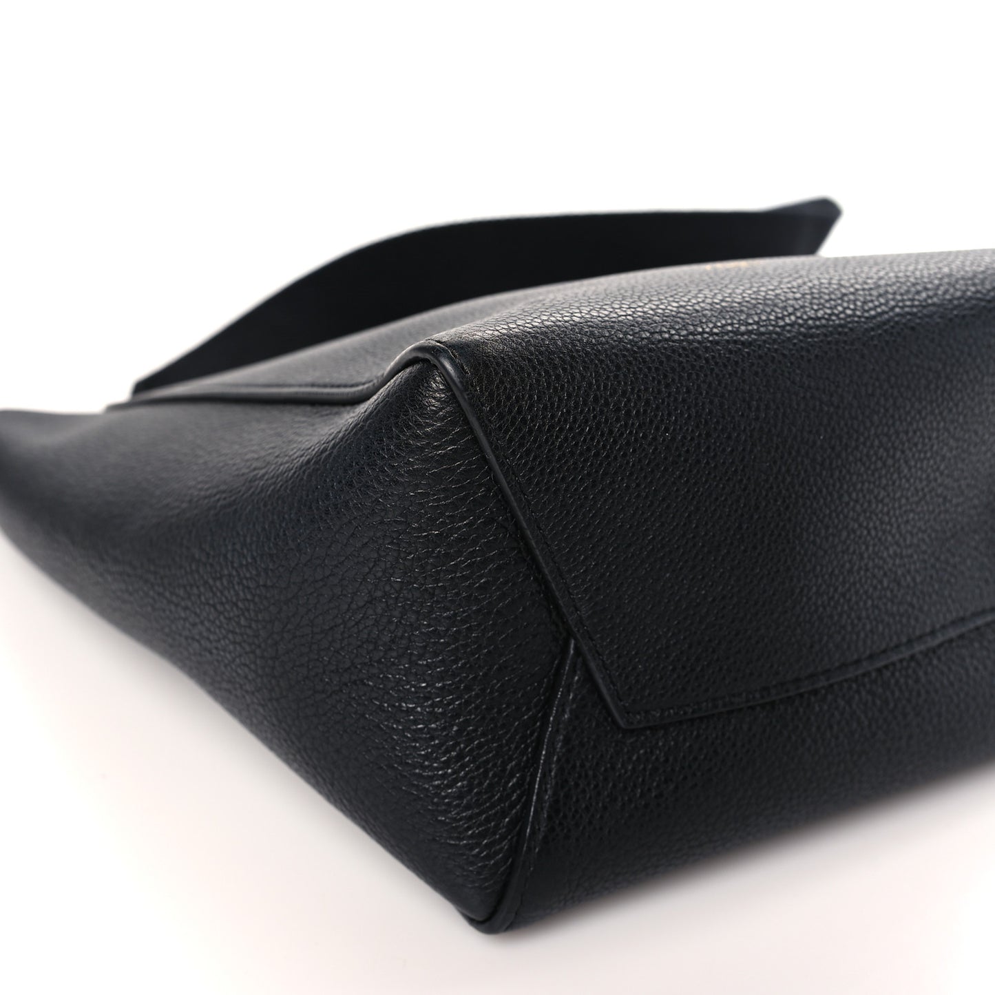 Soft Grained Calfskin Small Sangle Bucket Bag Black