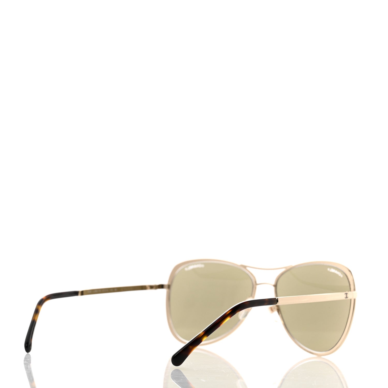 Chanel Metal Mirrored Pilot Summer Sunglasses 4223 Gold 4 of 8