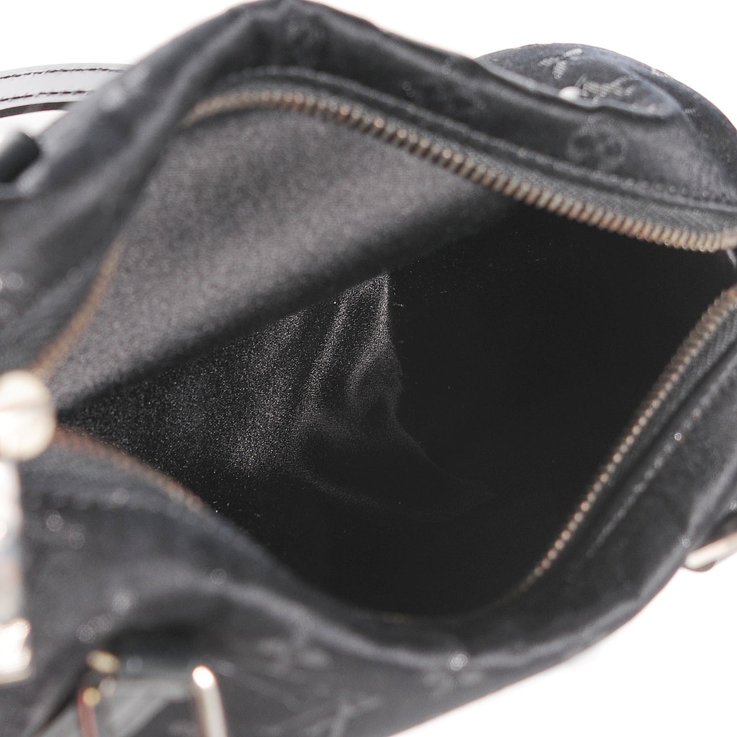 Satin Monogram Little Papillon Black