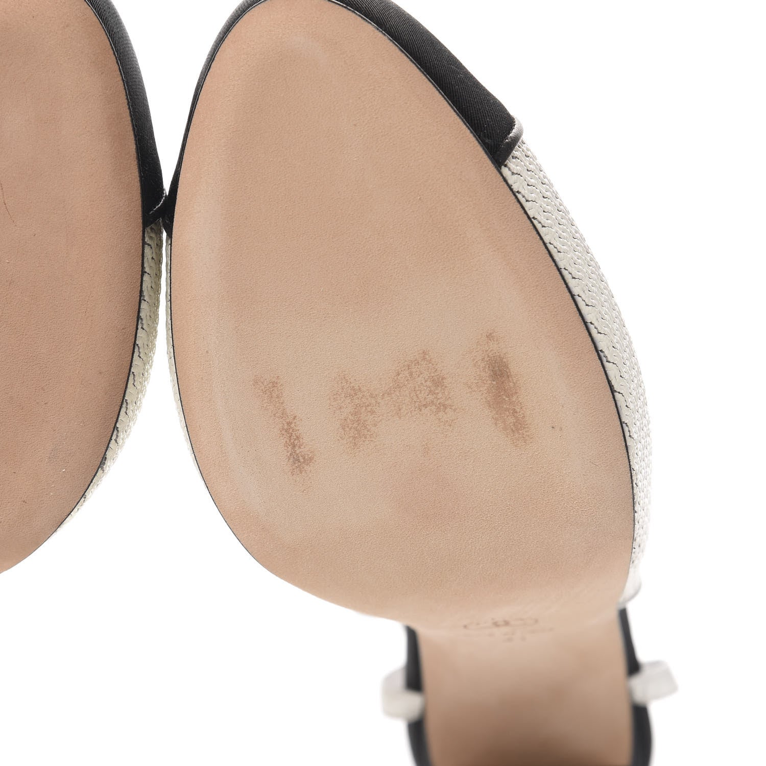 Chanel Grosgrain Cap Toe CC Slingback Pumps 41 Black Cream 9 of 11