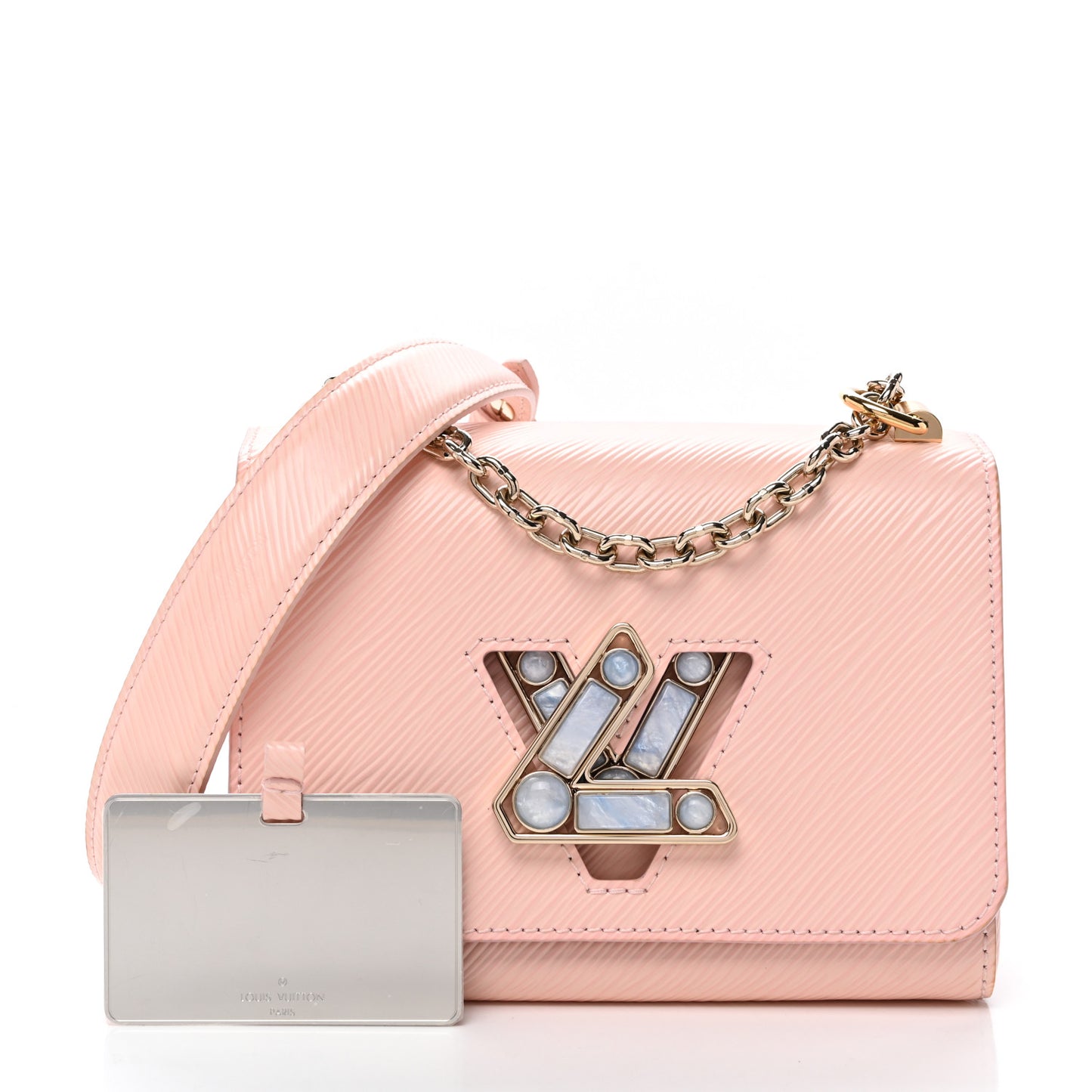 Epi Moonstone Twist Shoulder Bag PM Rose Jasmine