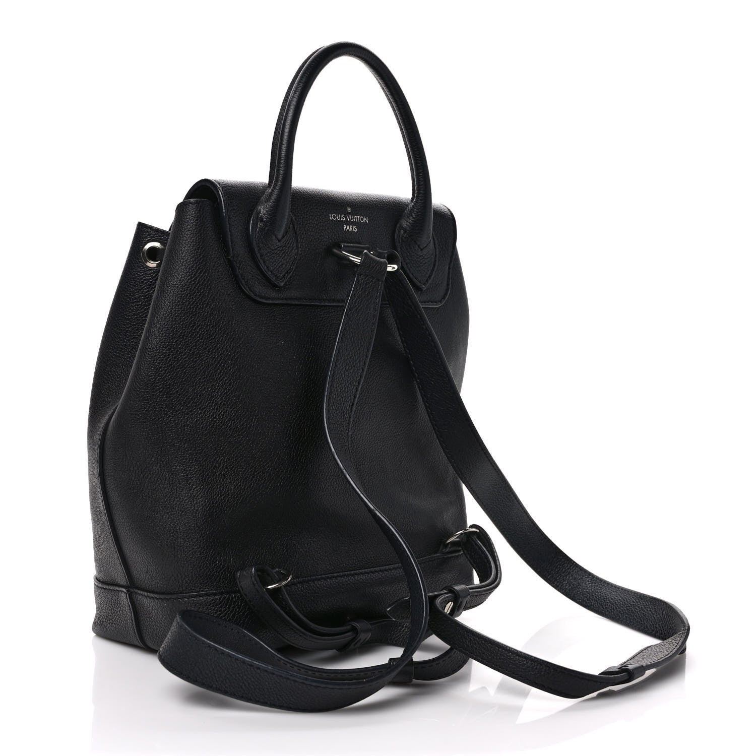 Louis Vuitton Calfskin Lockme Backpack Black 3 of 13