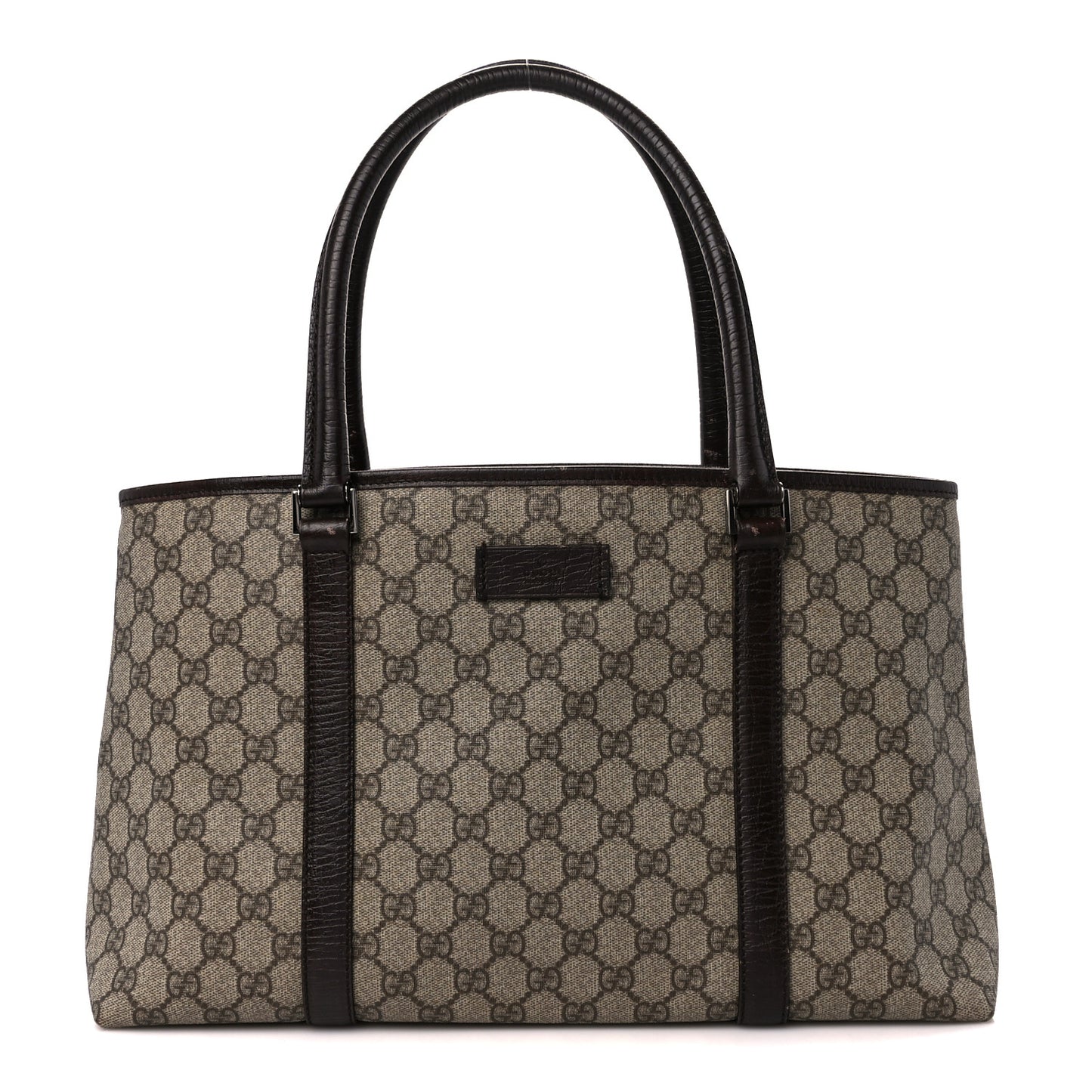 GG Plus Monogram Medium Joy Tote Dark Brown