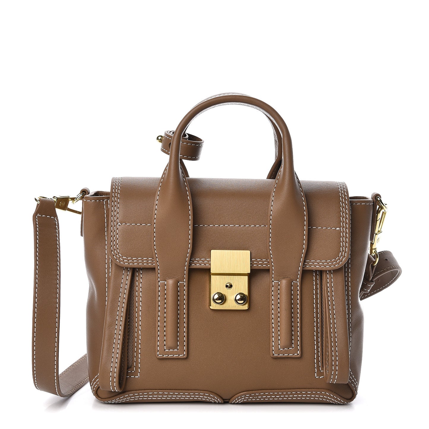 3.1 Calfskin Mini Pashli Satchel Brown