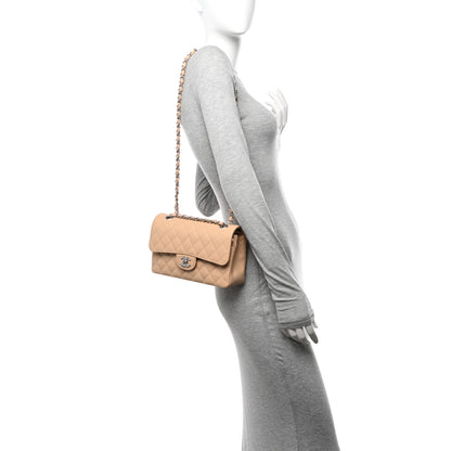 Chanel Caviar Quilted Small Double Flap Beige 2 of 10