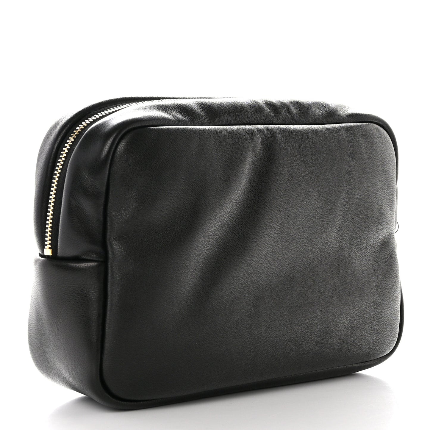 Lambskin Calypso Cosmetic Case Black