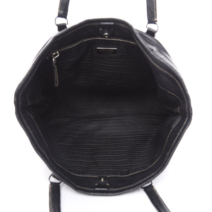 Prada Vitello Daino Light Tote Black 5 of 13