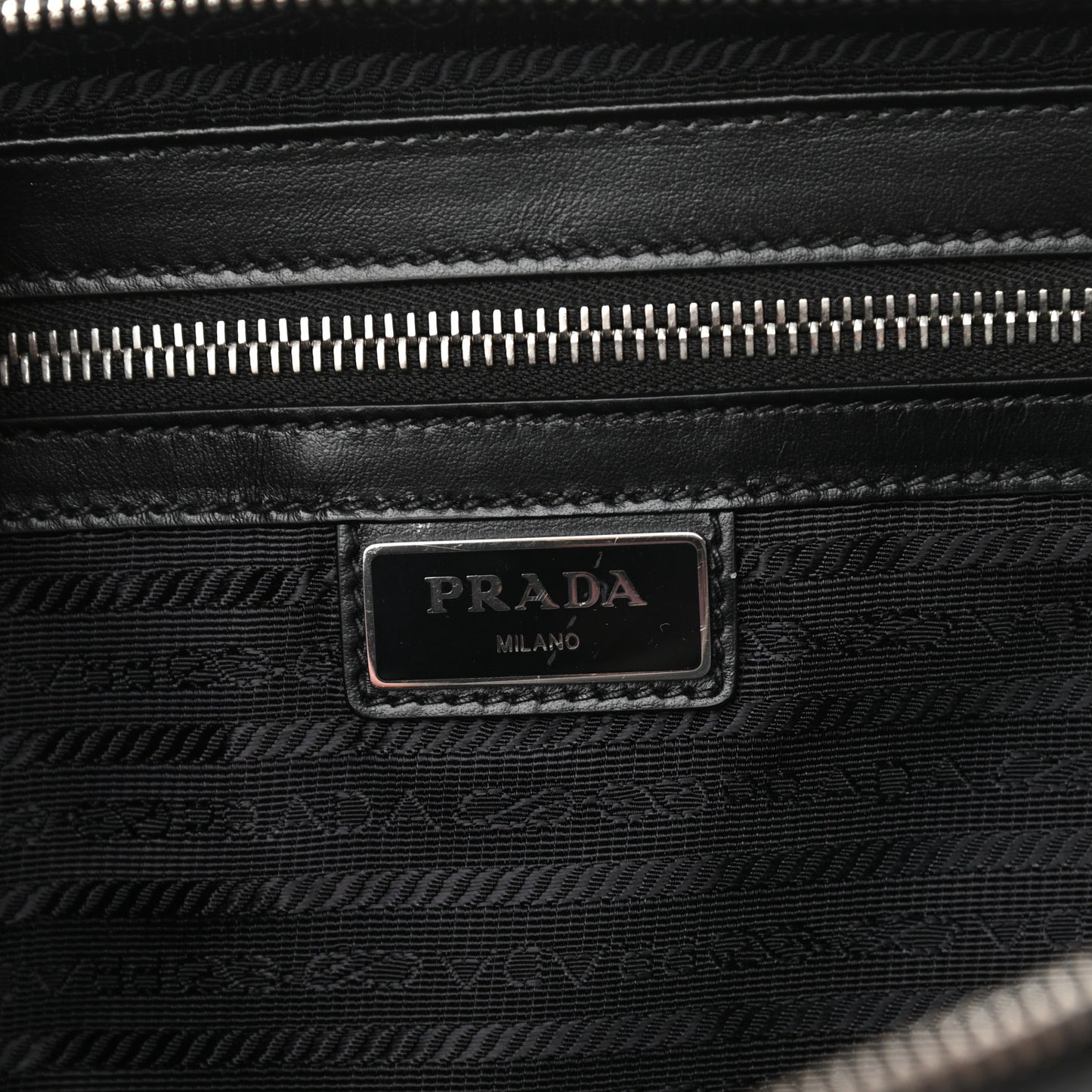 Saffiano Travel Backpack Black