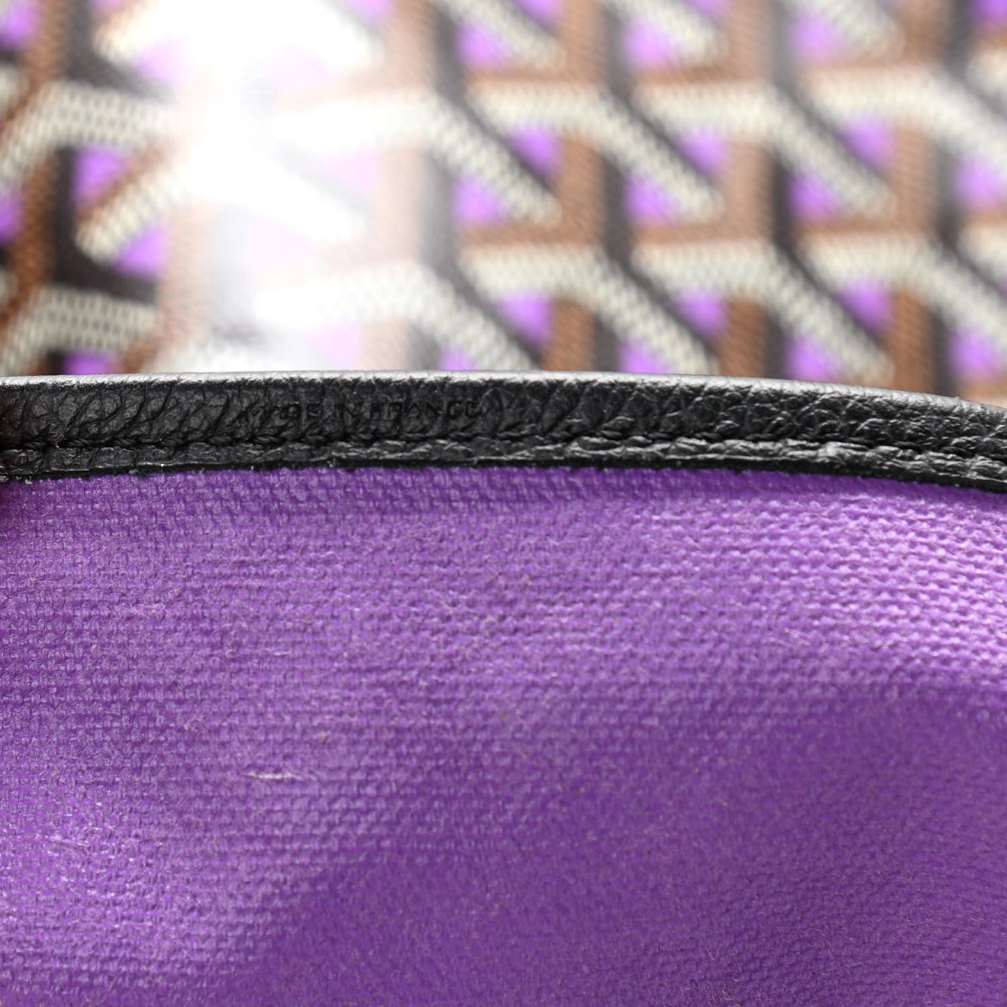 Goyardine Saint Louis Claire Voie GM Black Purple