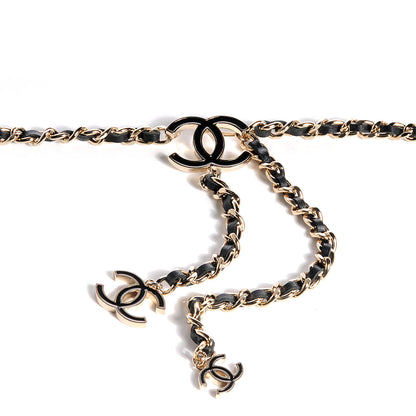 Chanel Leather Chain CC Belt Black Gold 3 of 6