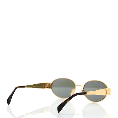 Celine Metal Triomphe 01 Sunglasses CL40235U Gold Green 4 of 7