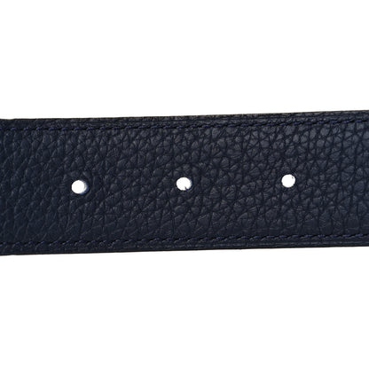 Hermes Box Togo 32mm H Belt 80 32 Black Bleu Nuit 4 of 6